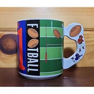 Vintage Katokogie 90s #1 Football Coffee,Hot Chocolate Mug Ceramic Made In Japan